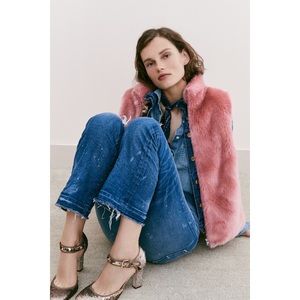 NWT J. Crew Faux Fur Cozy Vest